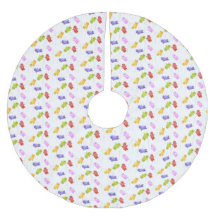 Jupon De Sapin En Polyester Brossé Jolie gelée bébés bonbons bonbons dessin animé