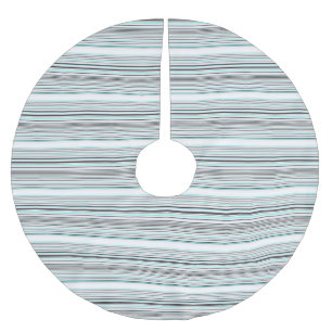 Jupon De Sapin En Polyester Brossé Jolies rayures grises aqua