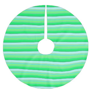 Jupon De Sapin En Polyester Brossé Jolies rayures vert aqua