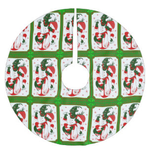Jupon De Sapin En Polyester Brossé joyeux krampus de Noël père Noël