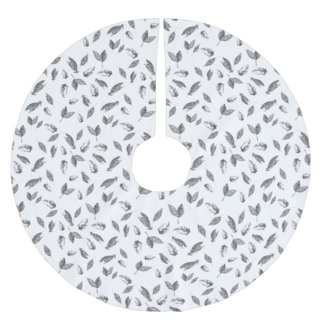 Jupon De Sapin En Polyester Brossé Jupe arborescente (Devant)