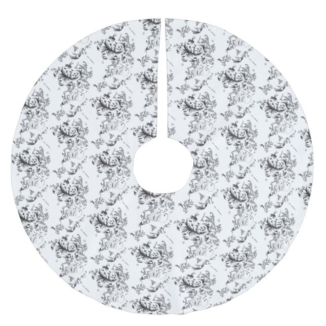 Jupon De Sapin En Polyester Brossé Jupe arborescente (Devant)