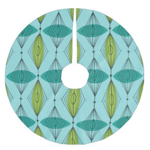 Jupon De Sapin En Polyester Brossé Jupe atomique d'arbre de Noël d'Ogee et de