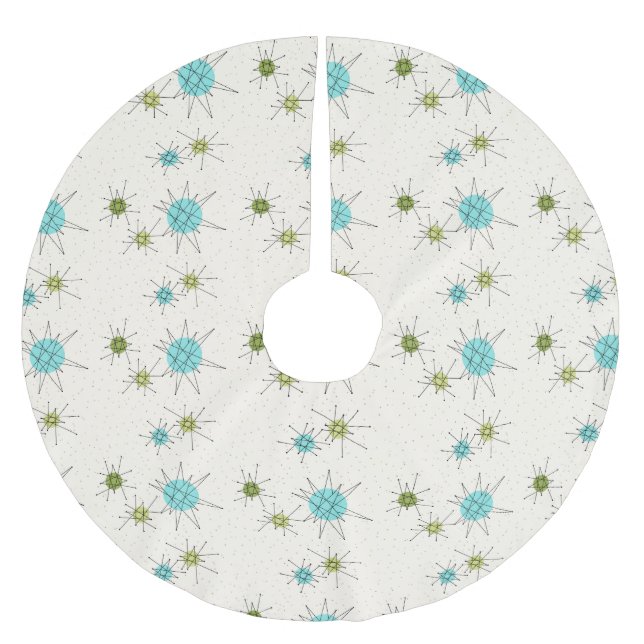 Jupon De Sapin En Polyester Brossé Jupe atomique iconique d'arbre de Noël de (Devant)