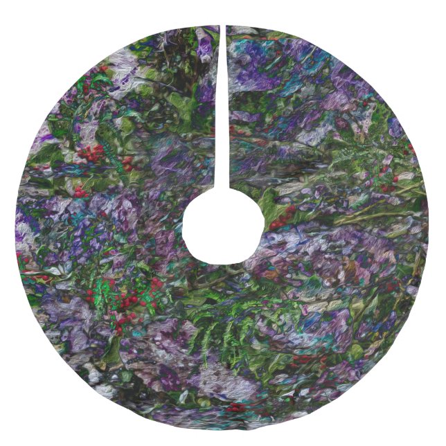 Jupon De Sapin En Polyester Brossé Jupe Berry Fusion Tree (Devant)
