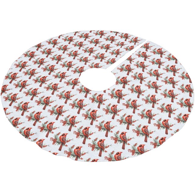 Jupon De Sapin En Polyester Brossé Jupe Cardinal Tree (Angle)
