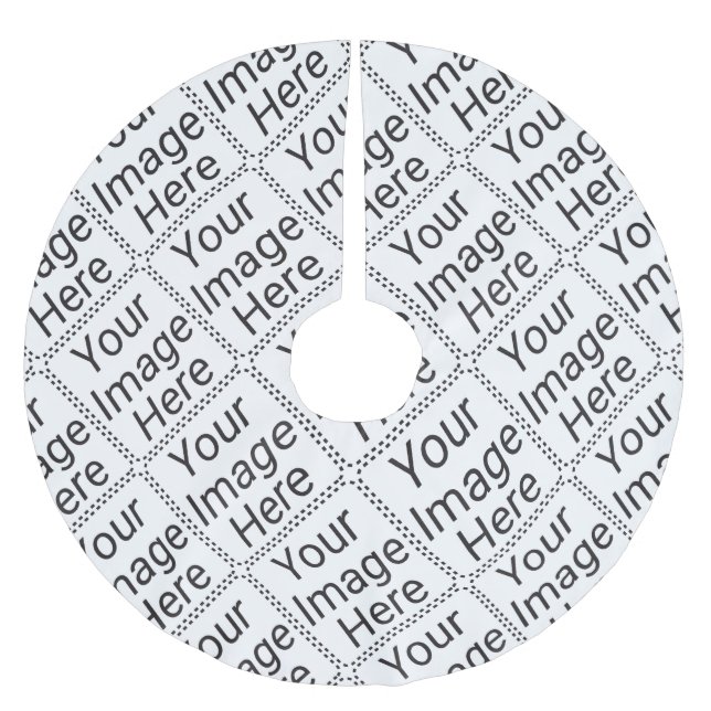 Jupon De Sapin En Polyester Brossé Jupe d'arbre (Devant)