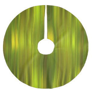 Jupon De Sapin En Polyester Brossé Jupe d'arbre à rayures vertes