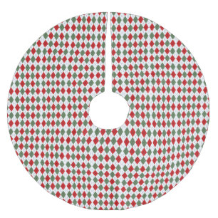 Jupon De Sapin En Polyester Brossé Jupe d'arbre de Jacquard de Noël