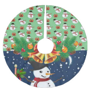 Jupon De Sapin En Polyester Brossé Jupe d'arbre de Noël