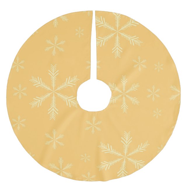 Jupon De Sapin En Polyester Brossé Jupe d'arbre de Noël (Devant)