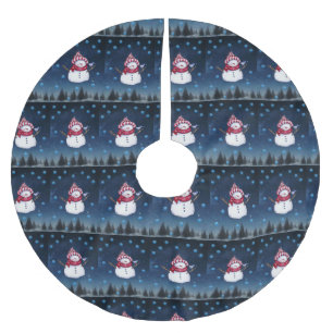 Jupon De Sapin En Polyester Brossé Jupe d'arbre de Noël