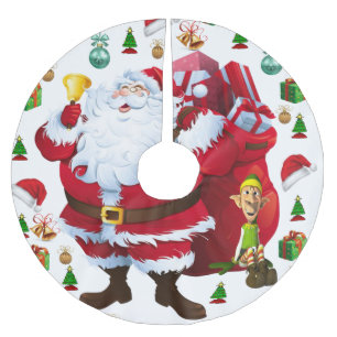 Jupon De Sapin En Polyester Brossé Jupe d'arbre de Noël