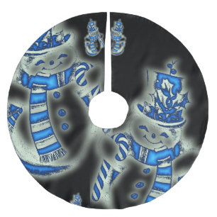 Jupon De Sapin En Polyester Brossé Jupe d'arbre de Noël