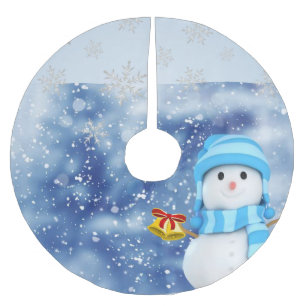 Jupon De Sapin En Polyester Brossé Jupe d'arbre de Noël