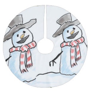 Jupon De Sapin En Polyester Brossé Jupe d'arbre de Noël