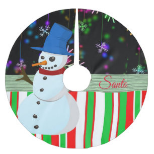 Jupon De Sapin En Polyester Brossé Jupe d'arbre de Noël