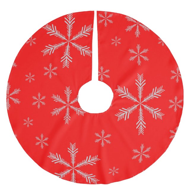 Jupon De Sapin En Polyester Brossé Jupe d'arbre de Noël (Devant)