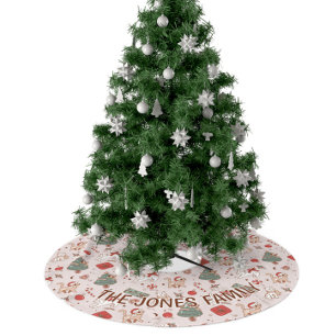 Jupon De Sapin En Polyester Brossé Jupe d'arbre de Noël, arbre de Noël personnalisé