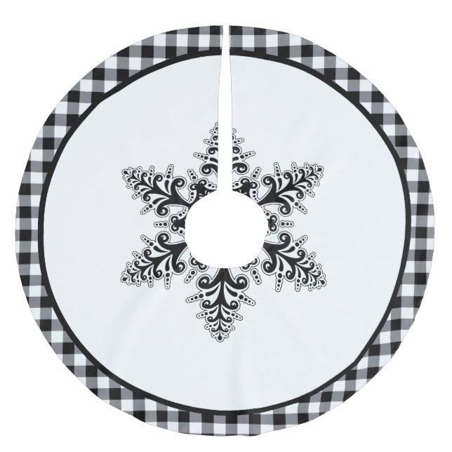 Jupon De Sapin En Polyester Brossé Jupe d'arbre de vacances (Devant)