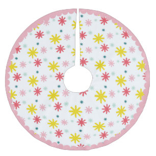 Jupon De Sapin En Polyester Brossé Jupe d'arbre des étoiles de vacances