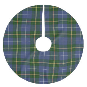 Jupon De Sapin En Polyester Brossé Jupe d'arbre Noël Tartan Nouvelle-Écosse