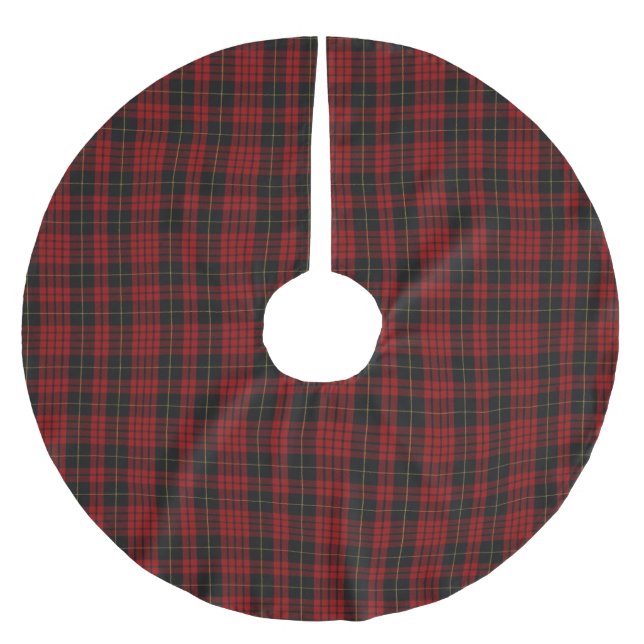 Jupon De Sapin En Polyester Brossé Jupe d'arbre plaqué MacQueen Tartan (Devant)
