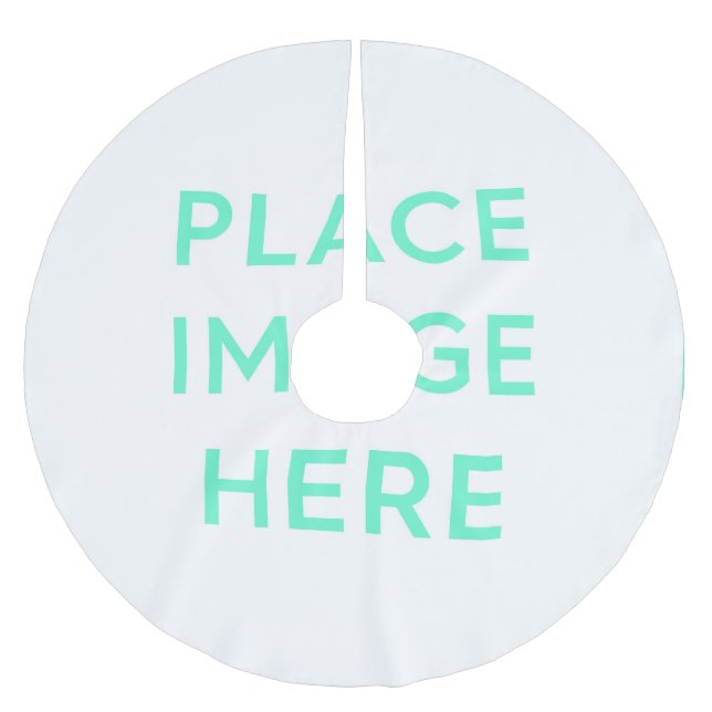 Jupon De Sapin En Polyester Brossé Jupe d'arbre, Polyester brossé (Devant)