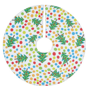 Jupon De Sapin En Polyester Brossé jupe de Noël pop art