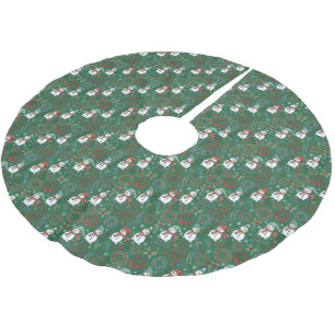 Jupon De Sapin En Polyester Brossé Jupe de sapin bonhomme de neige