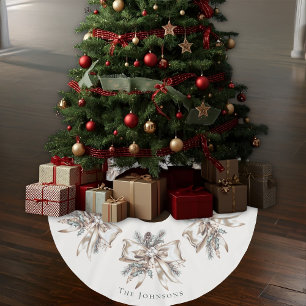 Jupon De Sapin En Polyester Brossé Jupe de sapin de Noël élégante personnalisée