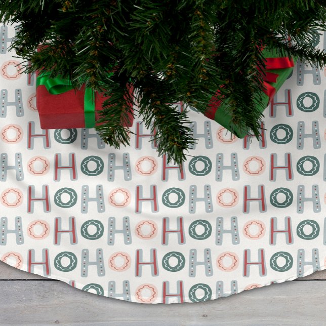 Jupon De Sapin En Polyester Brossé Jupe de sapin Ho Ho Ho (Ho Ho Ho Tree Skirt
)