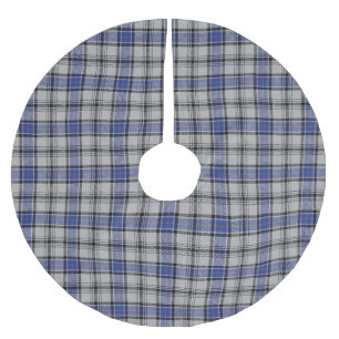 Jupon De Sapin En Polyester Brossé Jupe écossaise d'arbre de Noël de tartan de Hann