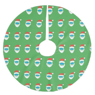 Jupon De Sapin En Polyester Brossé Jupe Green Père Noël Tree