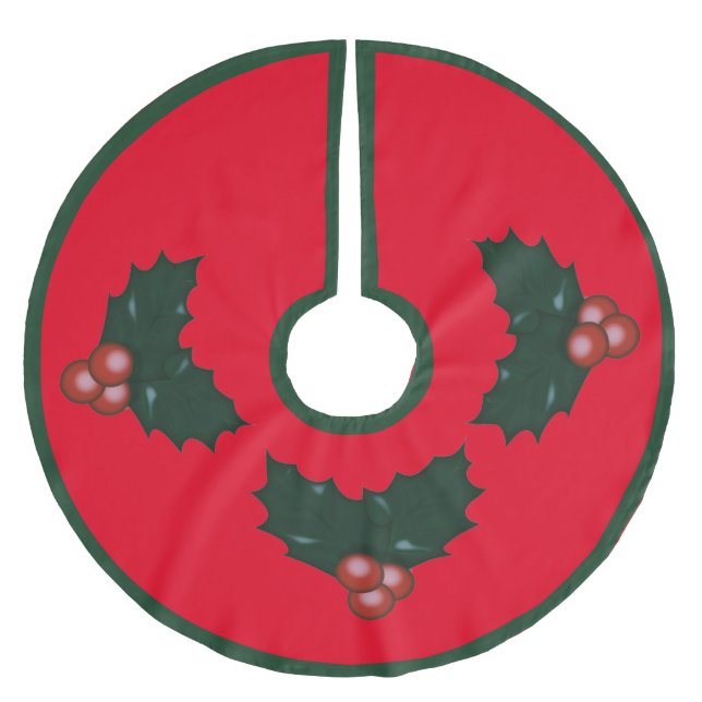 Jupon De Sapin En Polyester Brossé Jupe Mistletoe (Devant)