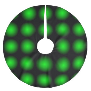 Jupon De Sapin En Polyester Brossé Jupe motif verte à lumière noire