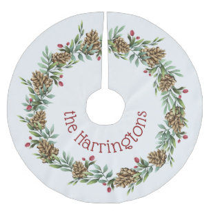 Jupon De Sapin En Polyester Brossé Jupe nommée faite sur commande d'arbre de