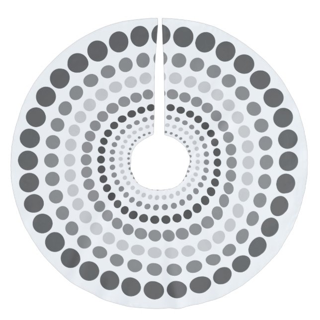 Jupon De Sapin En Polyester Brossé Jupe personnalisée moderne d'arbre (Devant)