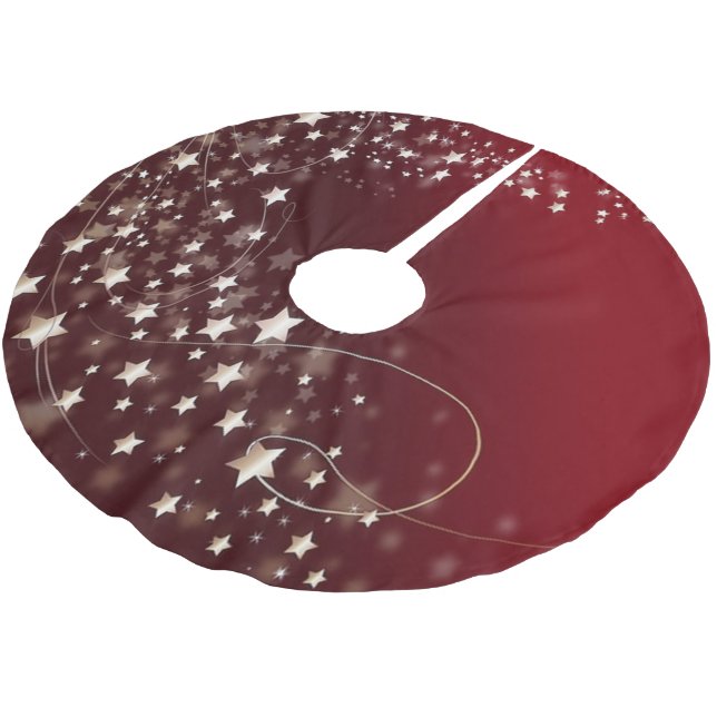 Jupon De Sapin En Polyester Brossé Jupe Starry Night Tree (Angle)