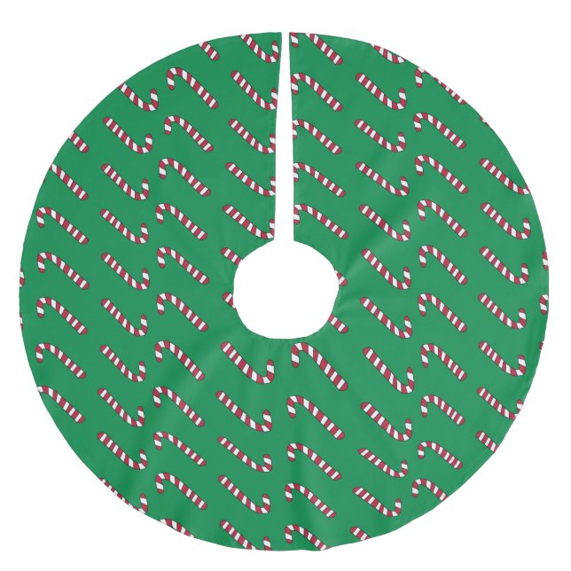 Jupon De Sapin En Polyester Brossé Jupe sucre de canne (Devant)