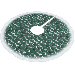 Jupon De Sapin En Polyester Brossé Jupes enrouées d'arbre de chien de traîneau de