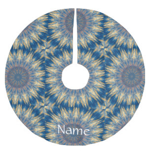 Jupon De Sapin En Polyester Brossé Kaleidoscope de tonnerre Chakras bleus Thunder_Cov