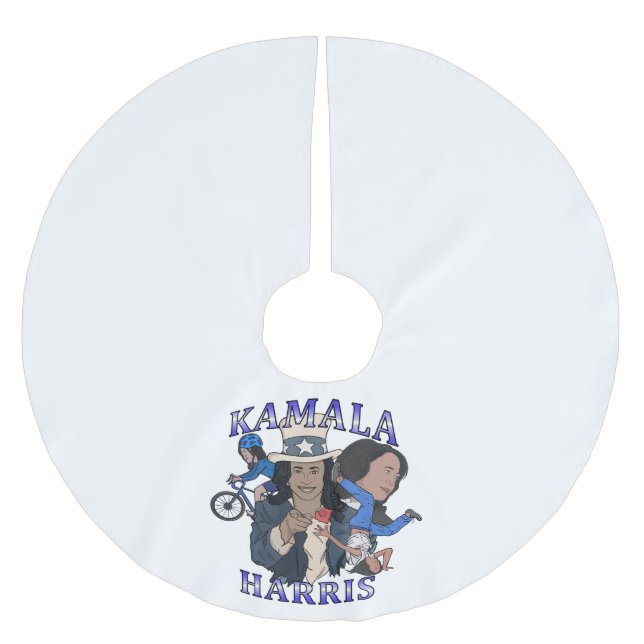 Jupon De Sapin En Polyester Brossé Kamala Harris Bootleg Rap (Devant)