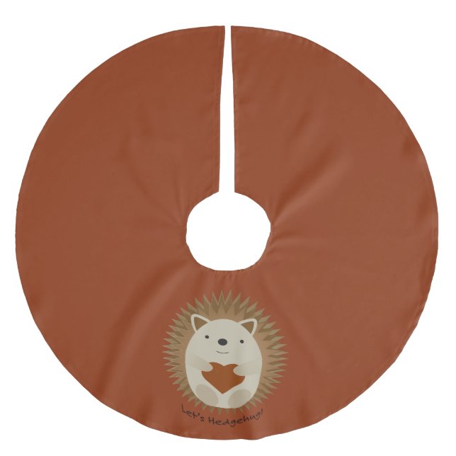 Jupon De Sapin En Polyester Brossé Laisse Hedgehug Hegehog (Devant)