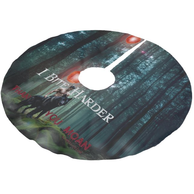 Jupon De Sapin En Polyester Brossé L'atmosphère mystique de SlipperyJoe à l'Halloween (Angle)