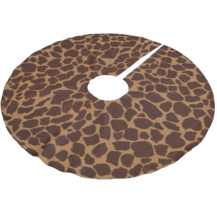 Jupon De Sapin En Polyester Brossé Le motif d'impression de peau de girafe