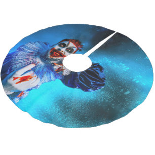 Jupon De Sapin En Polyester Brossé Le sinistre clown de Halloween de SlipperyJoe barb