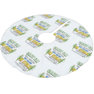 Jupon De Sapin En Polyester Brossé Les épis de maïs de SlipperyJoe suivent un fan fou