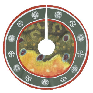 Jupon De Sapin En Polyester Brossé Les rouleaux de pêche et le flétan de neige d'hive