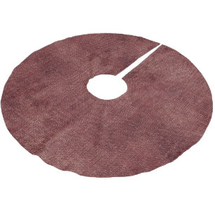 Jupon De Sapin En Polyester Brossé Linge de maison en Faux rouge profond (look lin)